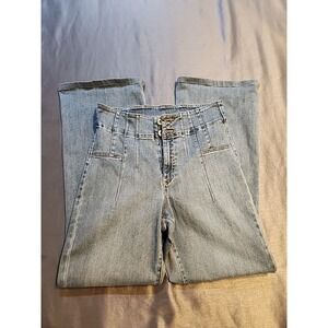 Inc Denim Jeans Women High Rise Flair Size 8/29 Light Wash Stretch